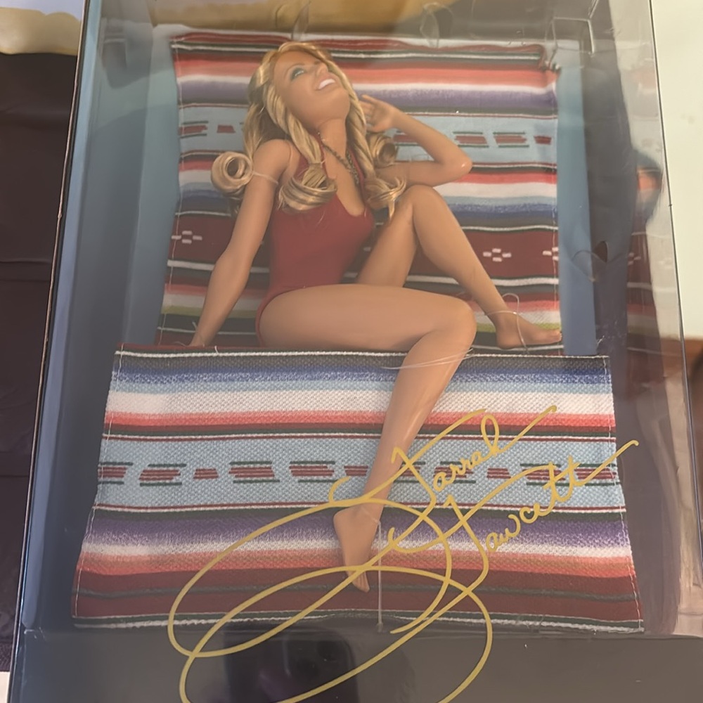 New Farrah Fawcett Collectible Doll with Striped Display - Picture 3 of 5
